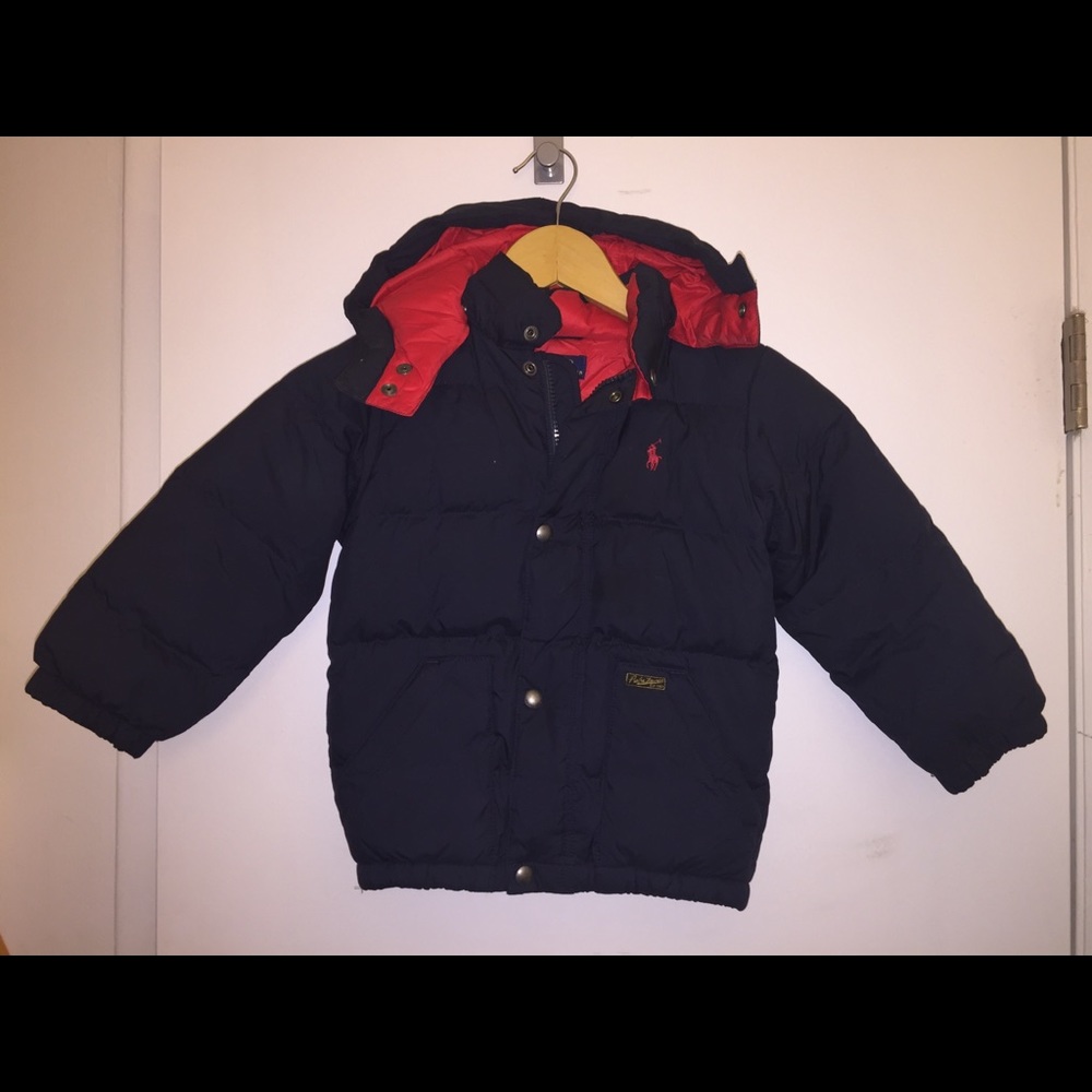 NWOT Ralph Lauren Navy Blue Down Puffer Thatcher